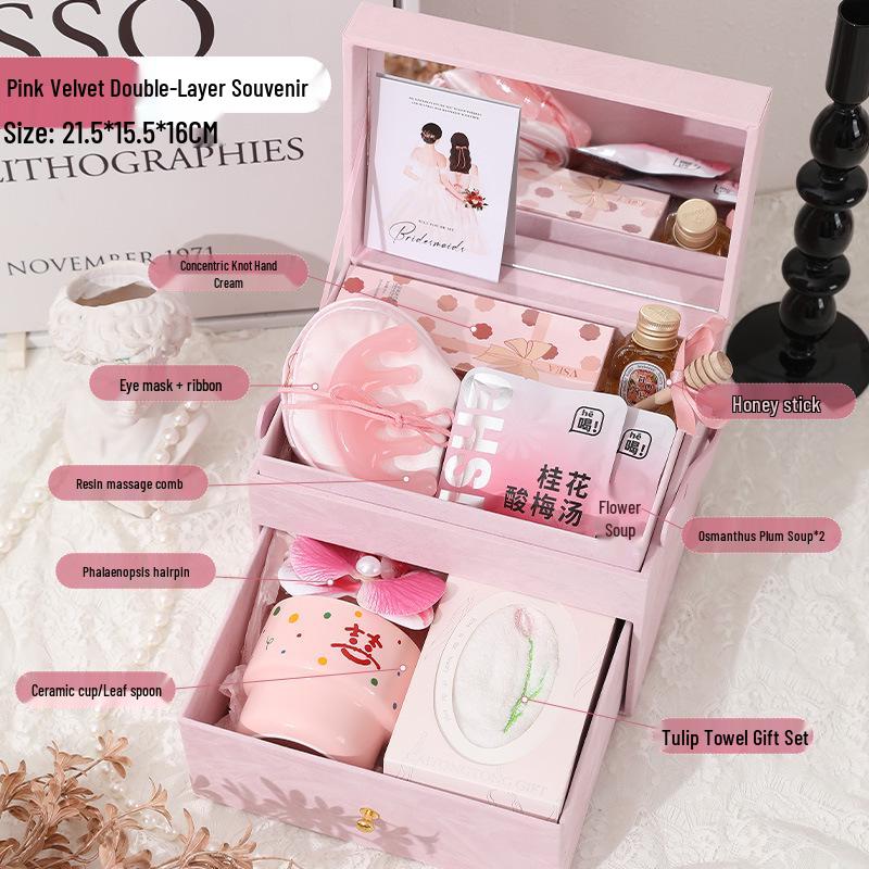 Elegant Brudtärnepresentuppsättning: Praktisk & Kreativ Bröllopsgåva för Kvinnor