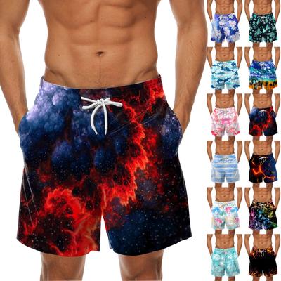 Moda erkek Askılı Hawaii Plaj Fit Spor Rahat Şort Pantolon