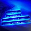 Set of 4 SKYLINE Dynamic LED Scuff Plates for Door Sills