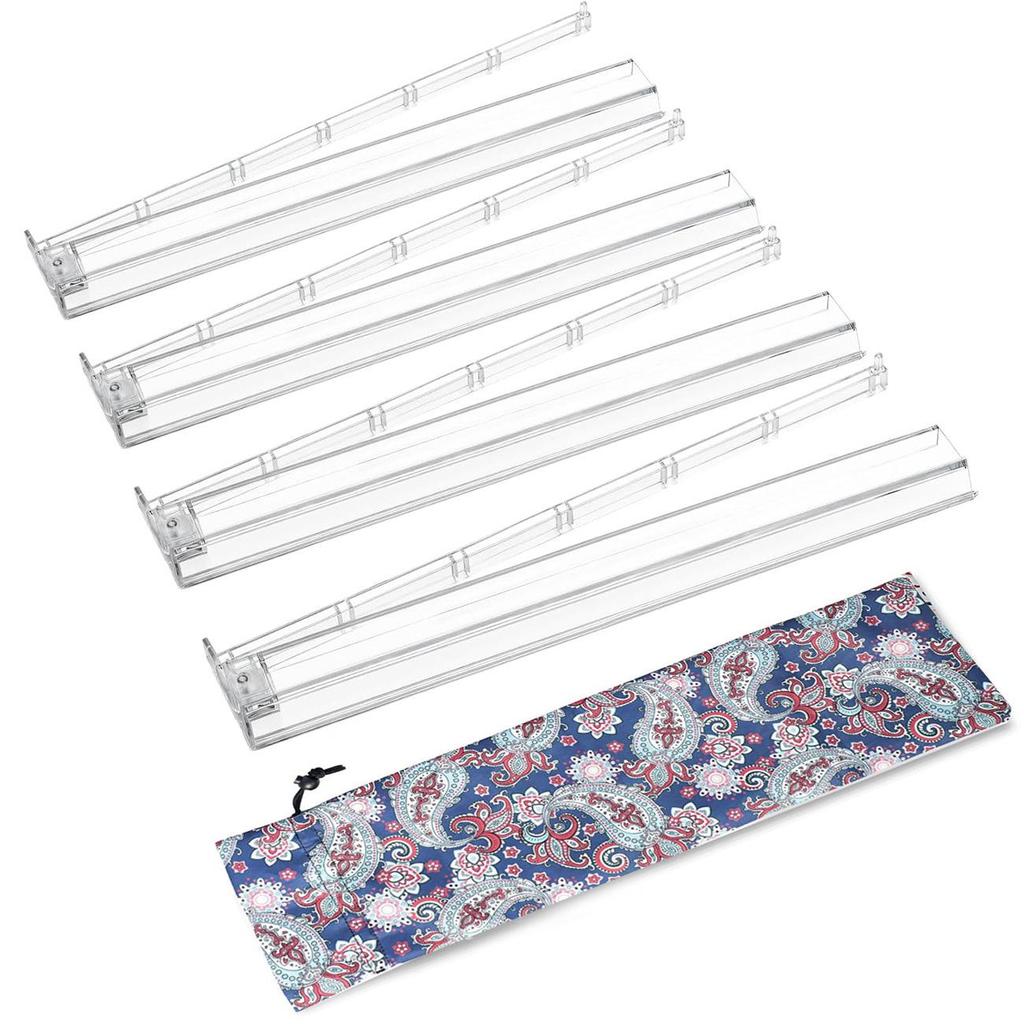 American Mahjong Rack Set with 17.5" Push Ruler and Storage Bag