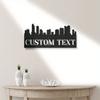 Custom Denver Skyline Metal Wall Art, Classic Style, Home Office Decor