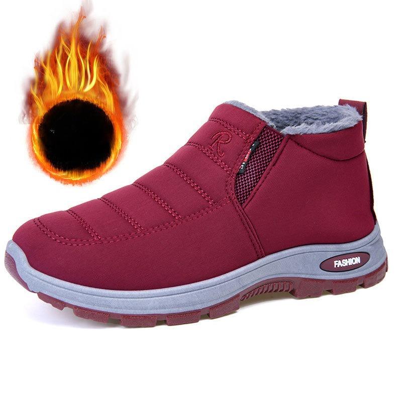

Хлопковая обувь женская зимняя обувь для мамы теплая повседневная обувь для пожилых стремя с подкладкой утолщенные хлопковые сапоги для улицы для походов зимняя обувь от холода 42