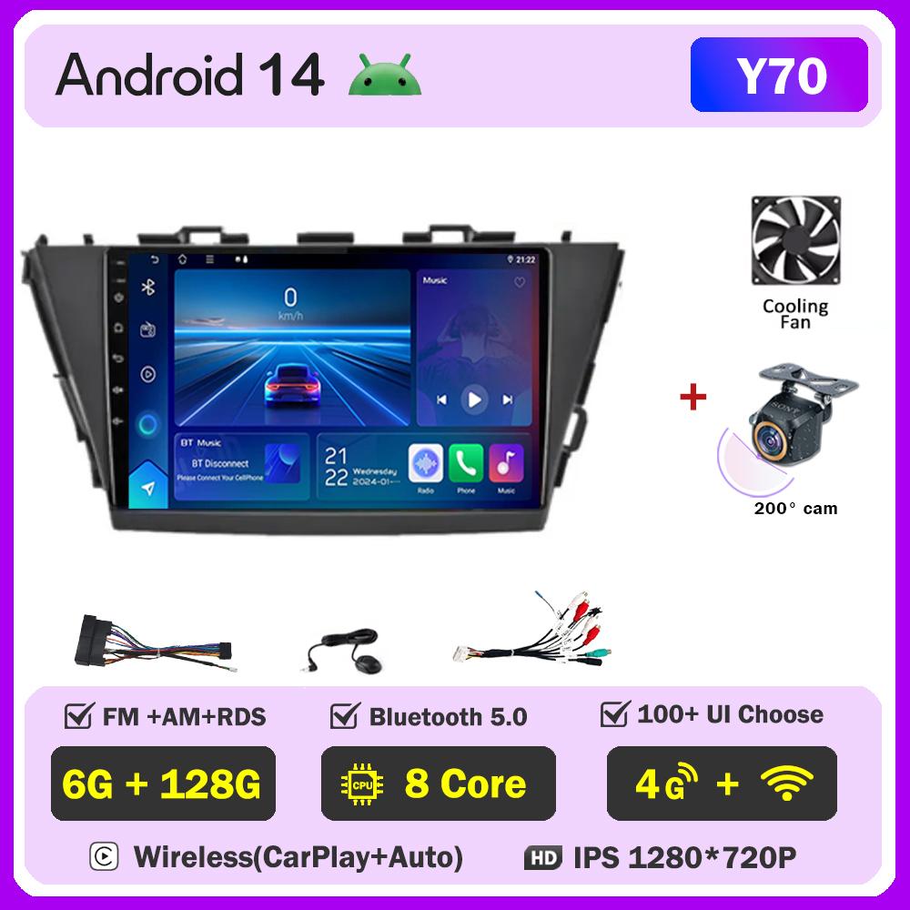 For Toyota Prius Plus V Alpha 2012-2017 Car Radio Player Car Carplay Screen Autoradio Mirror Link Car Intelligent Systems 8 Core