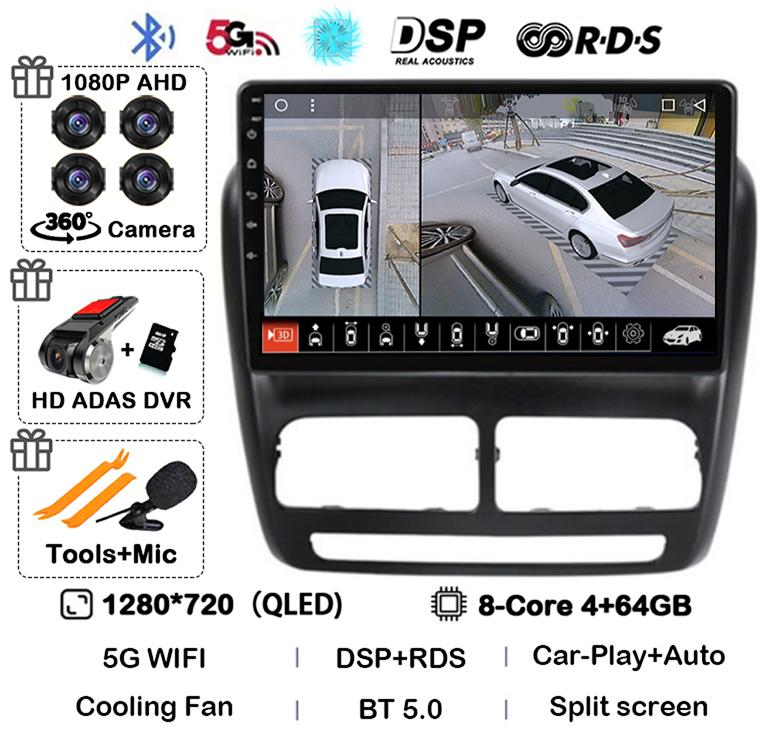 Android 14 Carplay Auto Car Radio For FIAT DOBLO For OPEL COMBO TOUR 2010 2011 2012 2013 2014 2015 GPS Multimedia Stereo Player