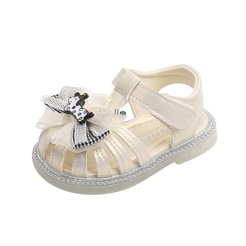 Girls' Closed-Toe Summer Sandals - Non-Slip Soft Sole Princess Shoes