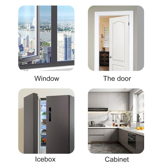 Adjustable Window Security Lock for Child Safety Ventilation Self Adhesive No Drilling Window Restrictor for Metal Wooden Sliding Window