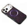Applicable To iPhone17ProMax Airbag Glitter Magnetic Mobile Phone Case Apple 16Pro Anti-drop 15 Protective Case