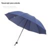 Umbrella Sunny And Rainy Automatic With Printed Logo Black Plastic Spf Sunscreen Threefolding Design
