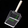 Wooden Handle Cat Litter Scoop 2 In 1 Kitten Toilet Cleaning Tool Pet Litter Shovel  Litter Box