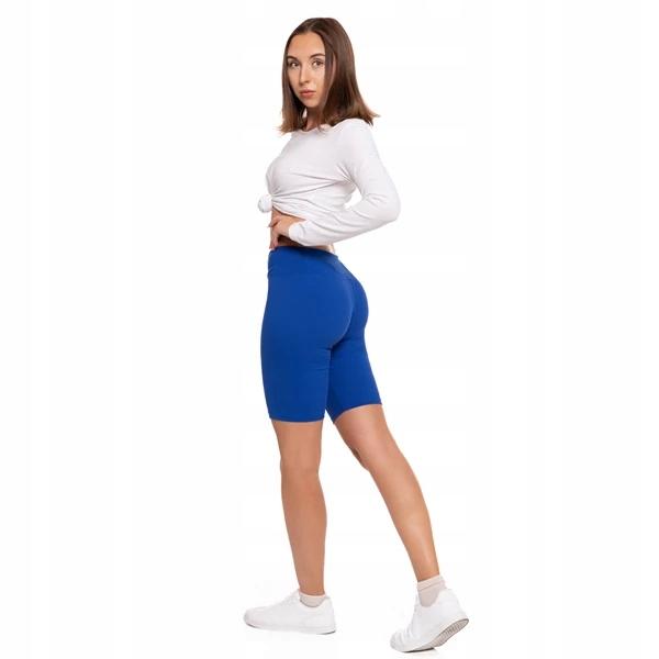 Gerippte Radhose mit hoher Taille Sportstrumpfhose MORAJ L/XL dunkelblau