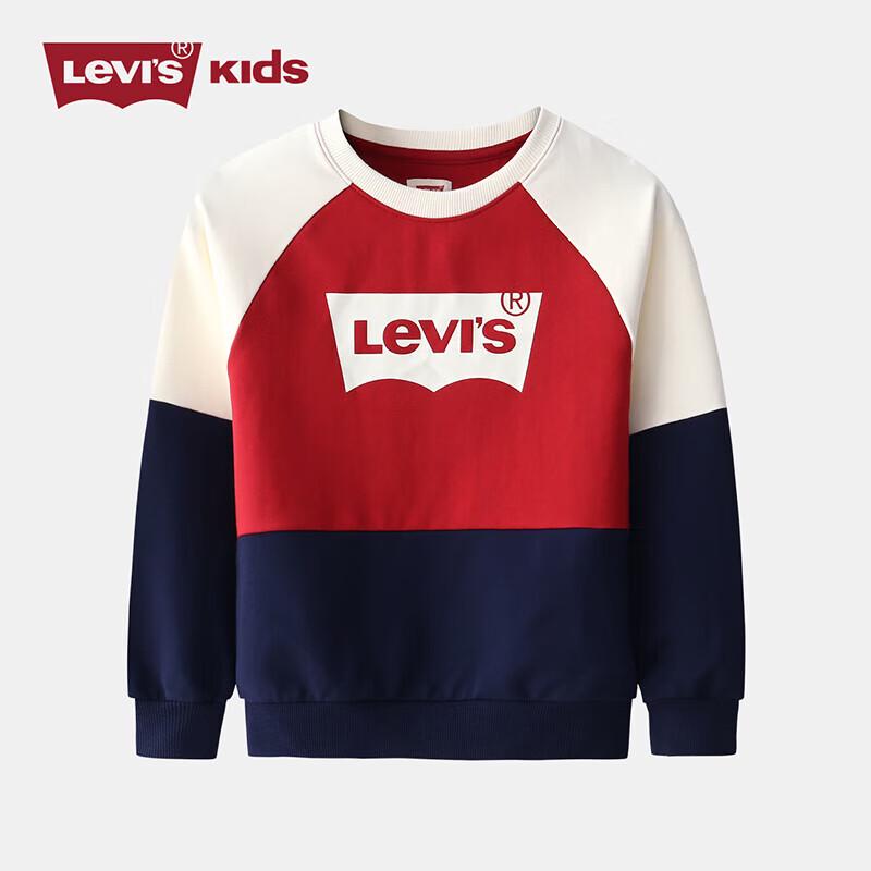 Levi s Boys Color-block Crewneck Sweatshirt S