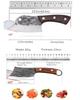 Light TOP Boning Knife Butcher Knife Forged Cleaver Fish Slicing Meat Vegetable Kitchen Knife Stainless Steel Wooden Handle