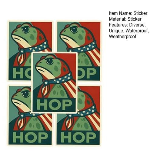 Portland Frog Protester Sticker Set Waterproof Vinyl Bumper Stickers Portland Rage Resistance Humor Frogs