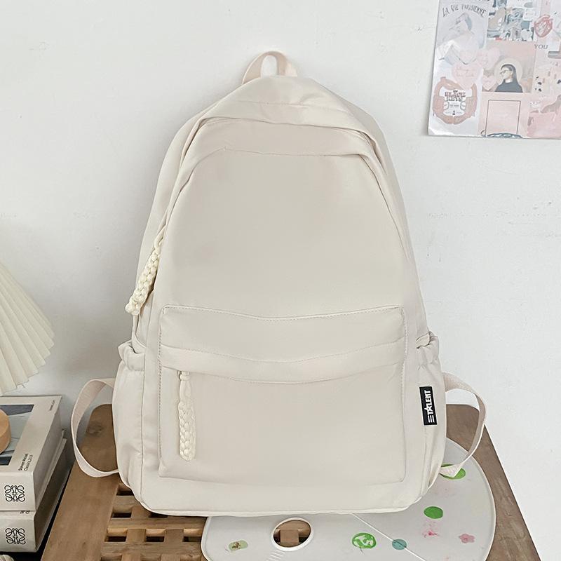 

Большая вместительная сумка 2024 года, новый универсальный рюкзак для женщин, портативный рюкзак для школьников и студентов старших классов, рюкзак для отдыха и прогулок белый