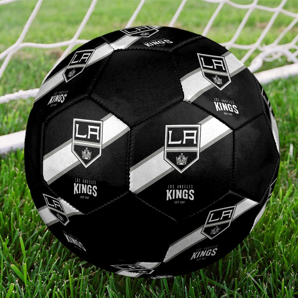 Los Angeles Kings Soccer Ball Colorful All Ages Machine Stitched PVC Competition Ready Durable High-Bounce.SIZE5