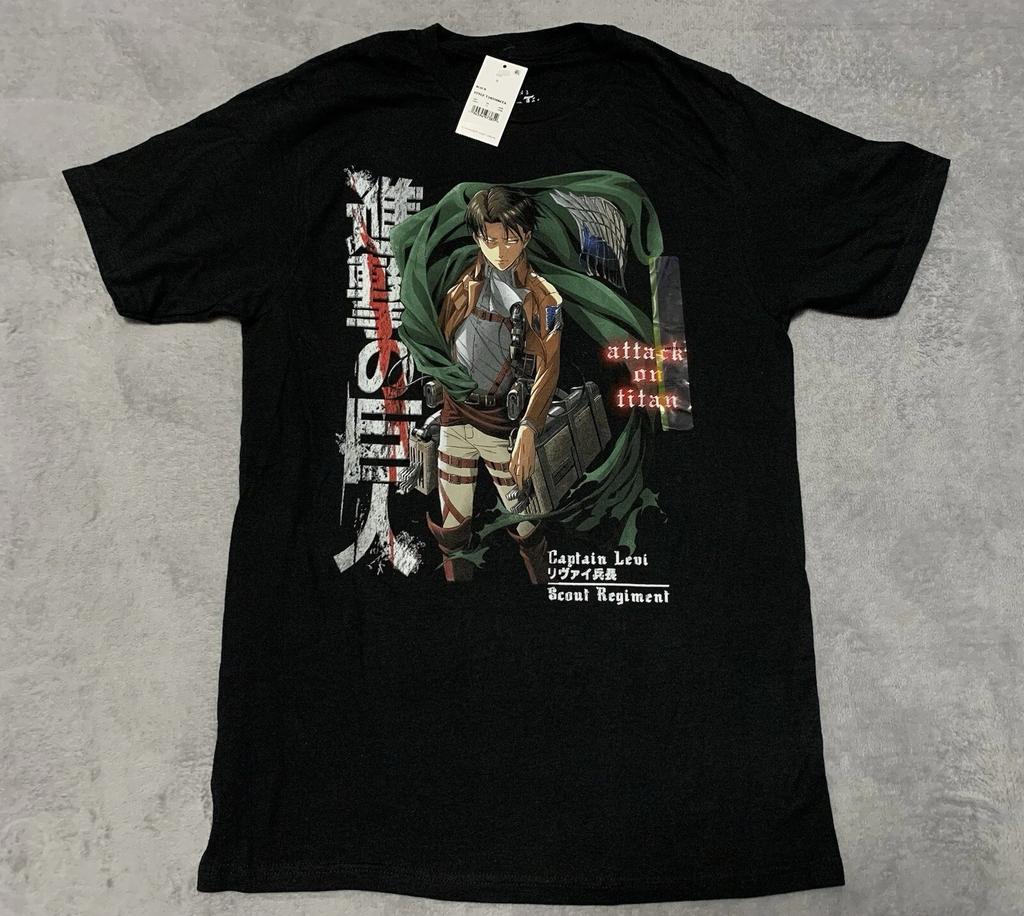 Attack on Titan Season 3 Anime TShirt Unisexs Comfortable and Breathable Retro Captain Levi Streetwear Tshirt Y2k Ins