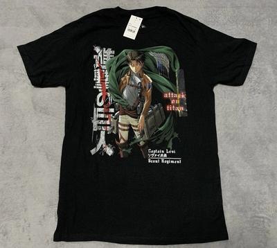 Attack on Titan Sezon 3 Koszulka Anime Unisex Wygodna i Oddychająca Retro Kapitan Levi Streetwear Koszulka Y2k Ins