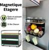 2 Sets Magnetic Fridge Shelf & Spice Rack 2 In 1 Kitchen Vegetable Rack, Kitchen Storage and Organization, Fruits and Vegetables, Fruit Basket Basket