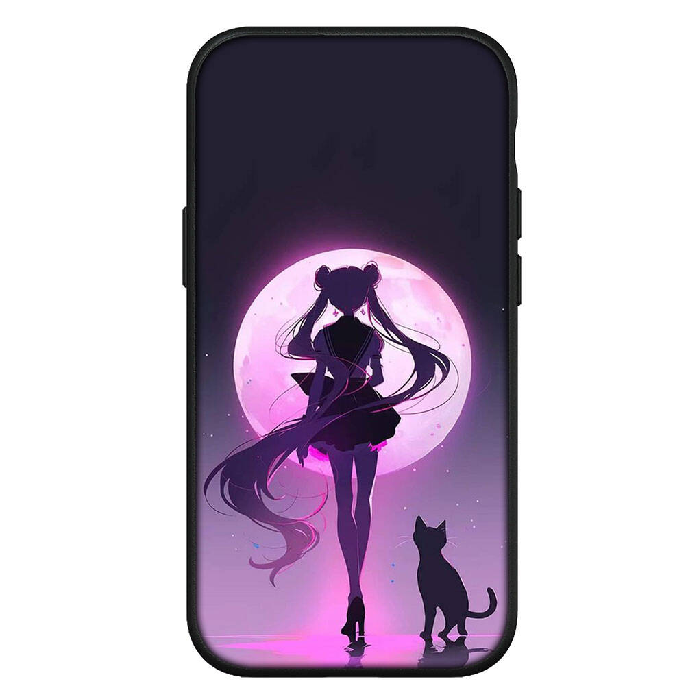 

Cover for iPhone 17 16 15 Xiaomi Poco Redmi Note 14 13 12 11 Pro Max 9 16e Samsung Galaxy S25 S24 S23 OPPO Huawei Anime Sailor Cartoon Moon Phone Case for iPhone XR
