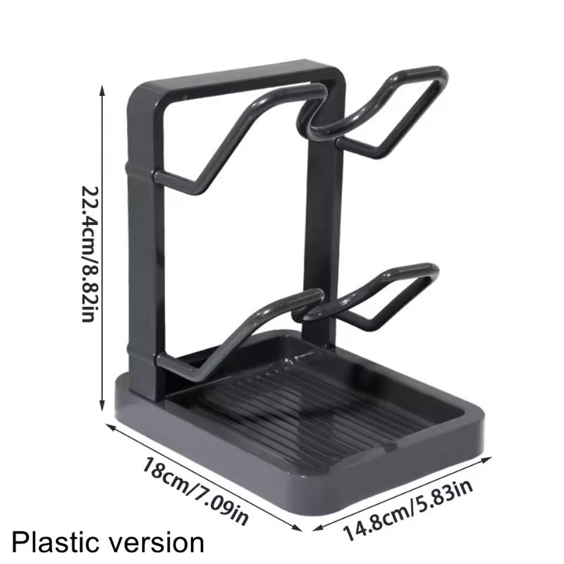Adjustable Width Kitchen Racks Organizer Expandable Pot Racks Stainless Steel Pot Lid Holder Pot Lid Rack Plastic