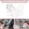 Aluminum Zinc Zinc Alloy Alternator Bracket Kit Adjustable Design LWP Bracket Kit  Performance Upgrade
