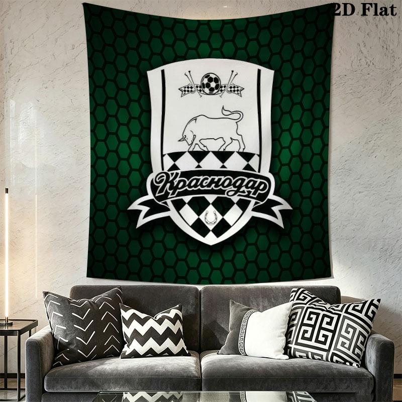 FC Krasnodar Surge Wall Hanging Printed Fabric Blanket Decorative Tapestries for Bedroom Living Room Home Decor