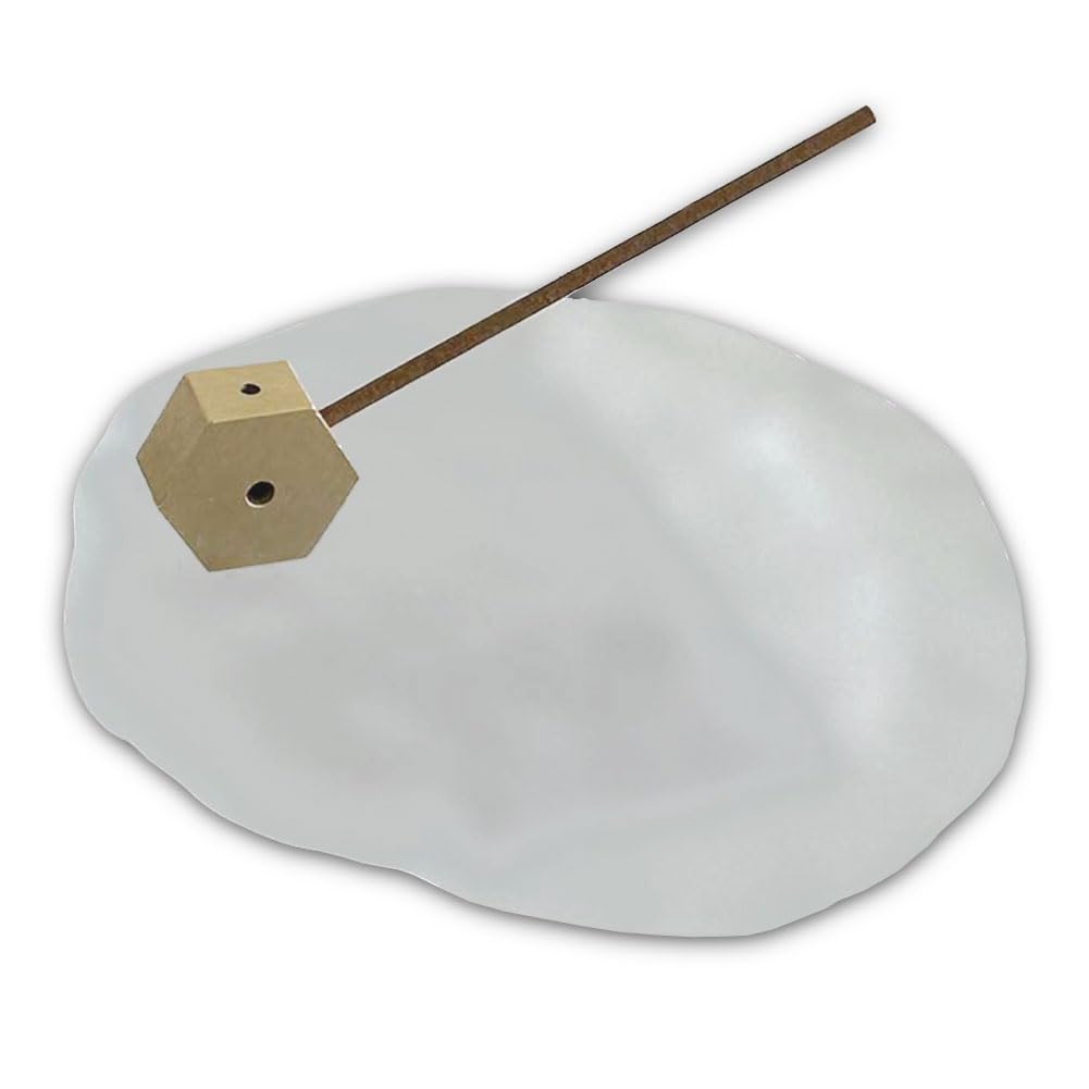 

Stylish glass and brass incense holder tray, perfect for storing incense sticks. Cute, transparent, and designed for Palo Santo. Simple, unique, and