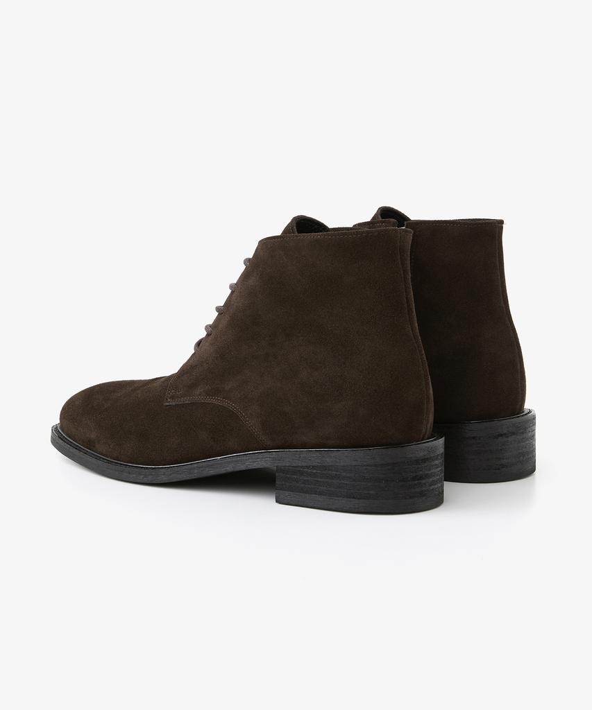 Romantic Move [Sakhyung X Romantic Move] Height-Increasing Desert Zip-Up Boots R25M401 (Real Brown Suede)