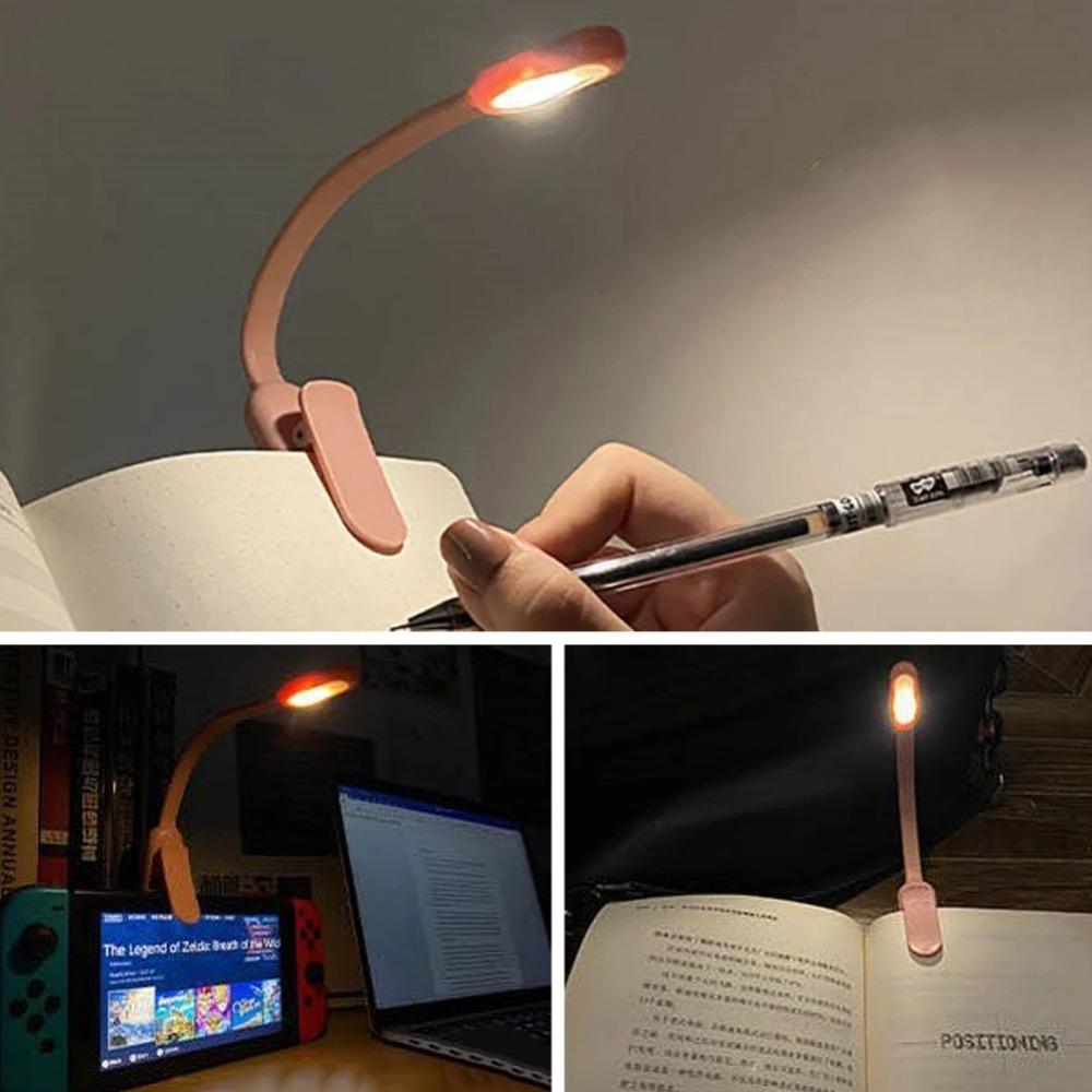 Mini LED Book Night Adjustable Brightness Clip-on Lamp Portable Eye Protection Light  Bedroom