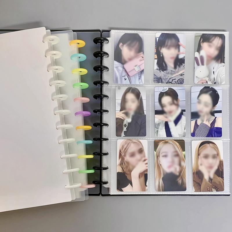9 Grids Binder Photocard Holder Kpop Cards Colelct Book 1030pcs Binder Pages for Albums Photocard Binder Kpop Stuff