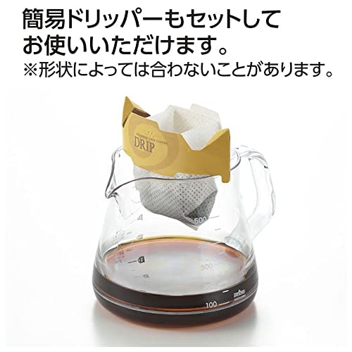 Akebono Sangyo Unbreakable Coffee Server, 500ml, Made in Japan, Resin, Microwave and Dishwasher Safe, with Graduations, Outdoor Use, TW-3732