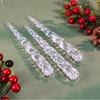 24 Pieces of Creative Christmas Acrylic Simulated Icicles Christmas Tree Hanging Decorations, Suitable for Christmas Home Decora