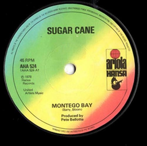 7inch Record SUGAR CANE - Montego Bay / Topsy Turvy AHA524 ARIOLA HANSA 1978 UK Soul/Funk Used