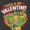 Teenage Mutant Ninja Turtles Unisex Adult Pizza Is My Valentine T-Shirt