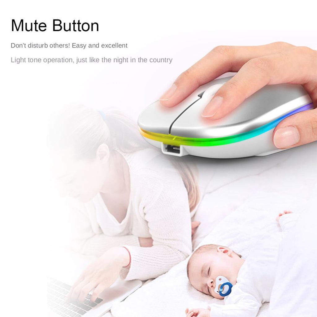 Wireless Mouse Charging Silent Mouse Suitable For Multiple Devices Mouse Bluetooth Mouse