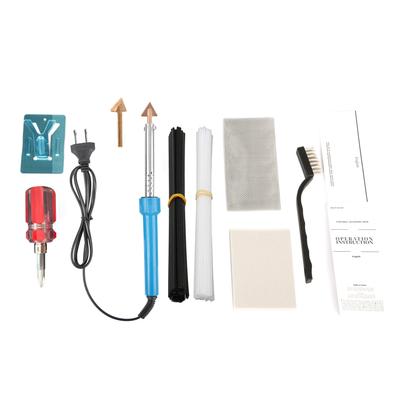 80-W-Kunststoffschweißset, Kunststoffschweißset mit 40 Stäben, 1 Netz, Drahtbürstenschweißgerät für Autos