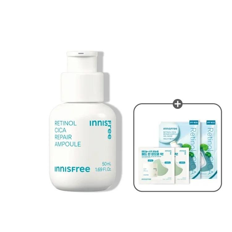 Innisfree Retinol Cica Repair Ampoule Acne Scar & Skin Renewal Serum 50mL