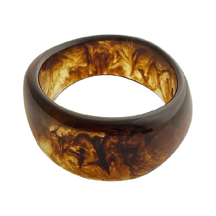 Colorful Wide Resin Bangles Geometric Irregular Bangles Wide Geometric Wristband Resin Texture Wrist Jewelry for Women