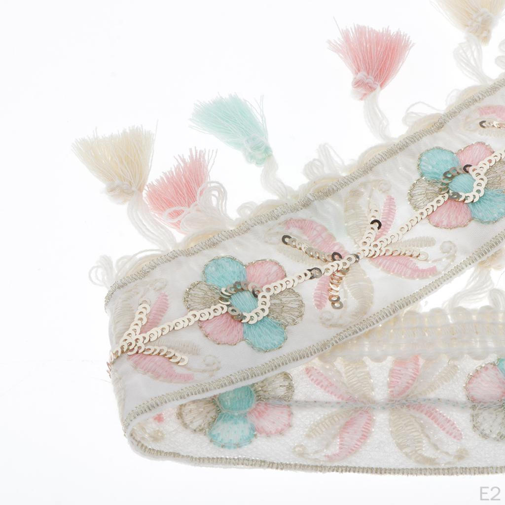 Embroidery Ribbon Tassel Ball Fringe Edge DIY Applique Decor
