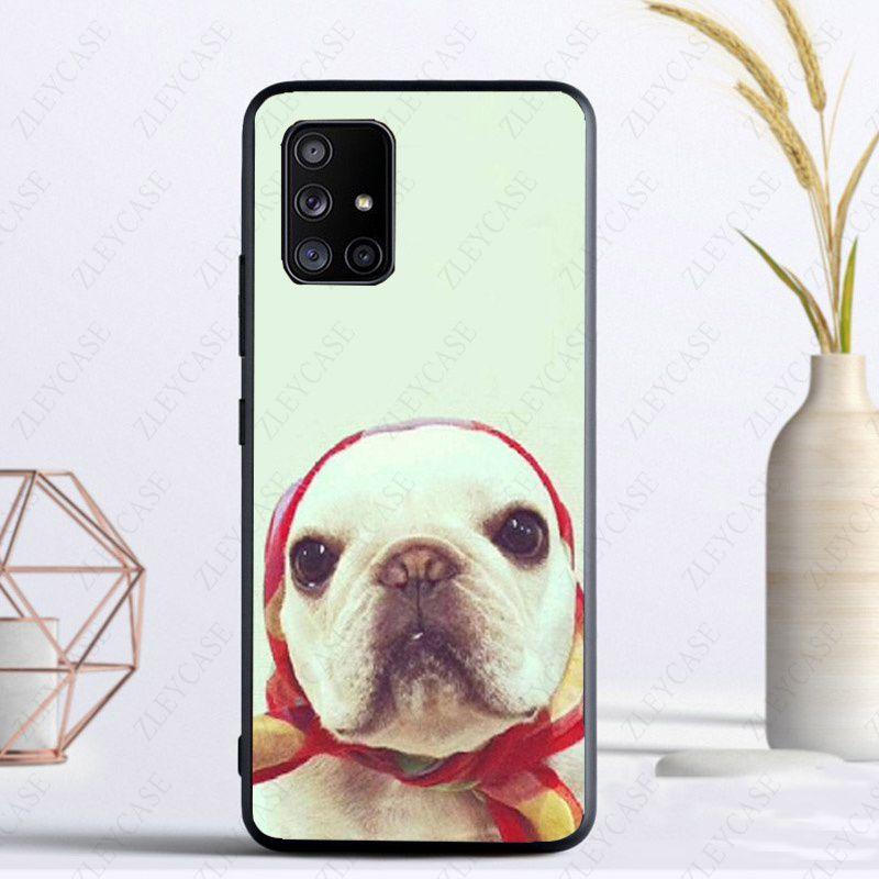 Soft Phone Cover For Samsung Galaxy A32 A12 A52 A53 A22 5G A11 A21S A50 A10S A20E A30S A40 A51 A70 A71 CASE Lovely Pug Dog