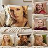 1PCS Inspired By KKristen Bell Cushion Cover Pillowcase Antidustmite Invisible Zipper Short Plush Sofa Cushion