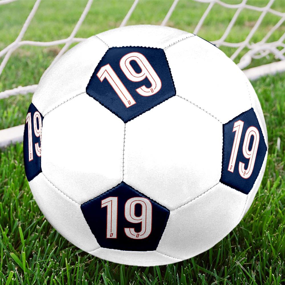 1pc Number Nineteen Soccer Ball Size 5 Football Machine Sewn Indoor/Outdoor Universal Football Q24 Size 5