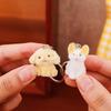 1PC Plush Playful Cartoon Soft Dog Durable Keychain Cute Pendant Exquisite Plush Gift  8.2*2.8cm