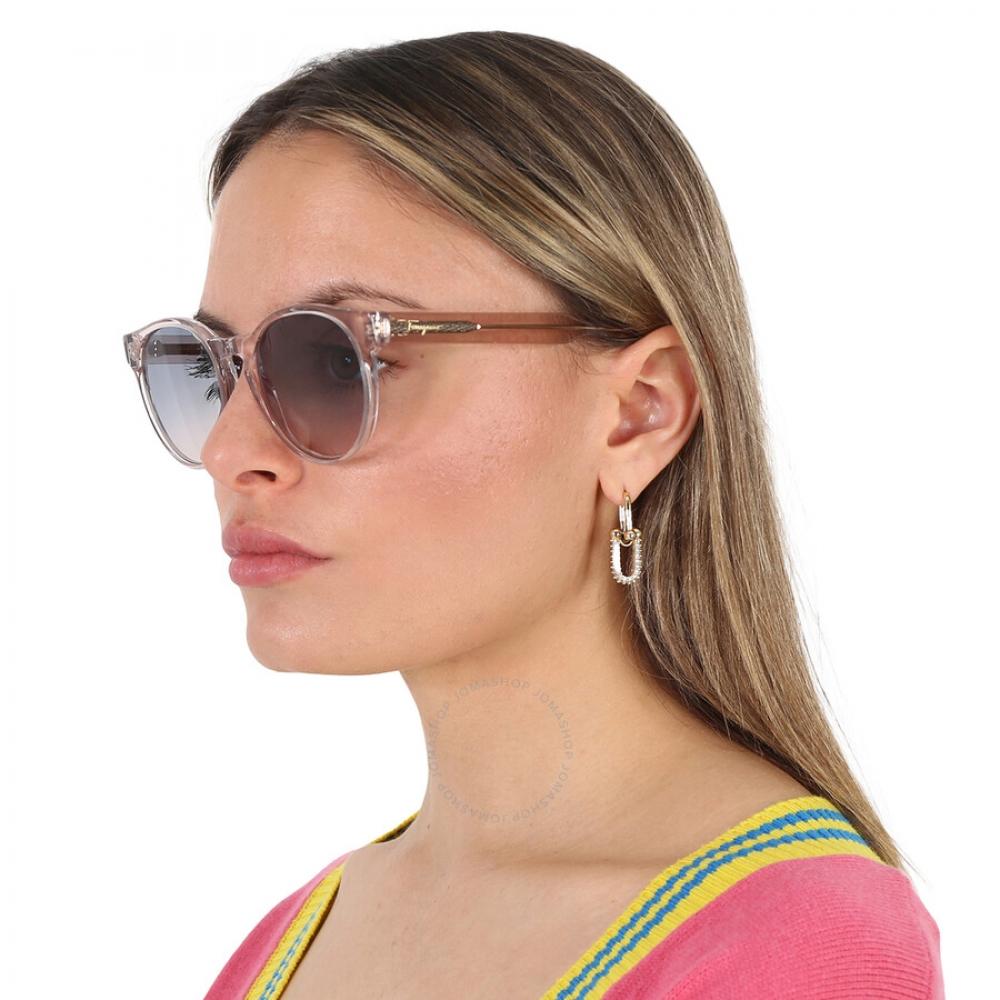 Salvatore Ferragamo Blue Gradient Teacup Ladies Sunglasses Sf1068s 260 52