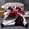 Attic Black Warrior Pattern 3D Printed Duvet Cover Japanese Style Bedding Set Pillowcases Polyester Soft Comfortable Quilt Cover