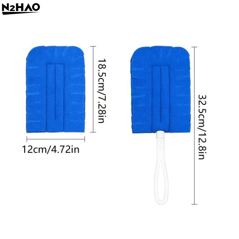 1/5Pcs New Microfiber Duster Replacement Head Duster Window Dusting Cloth With Handle Clean Desk Blind Surface Dust Clean Tool
