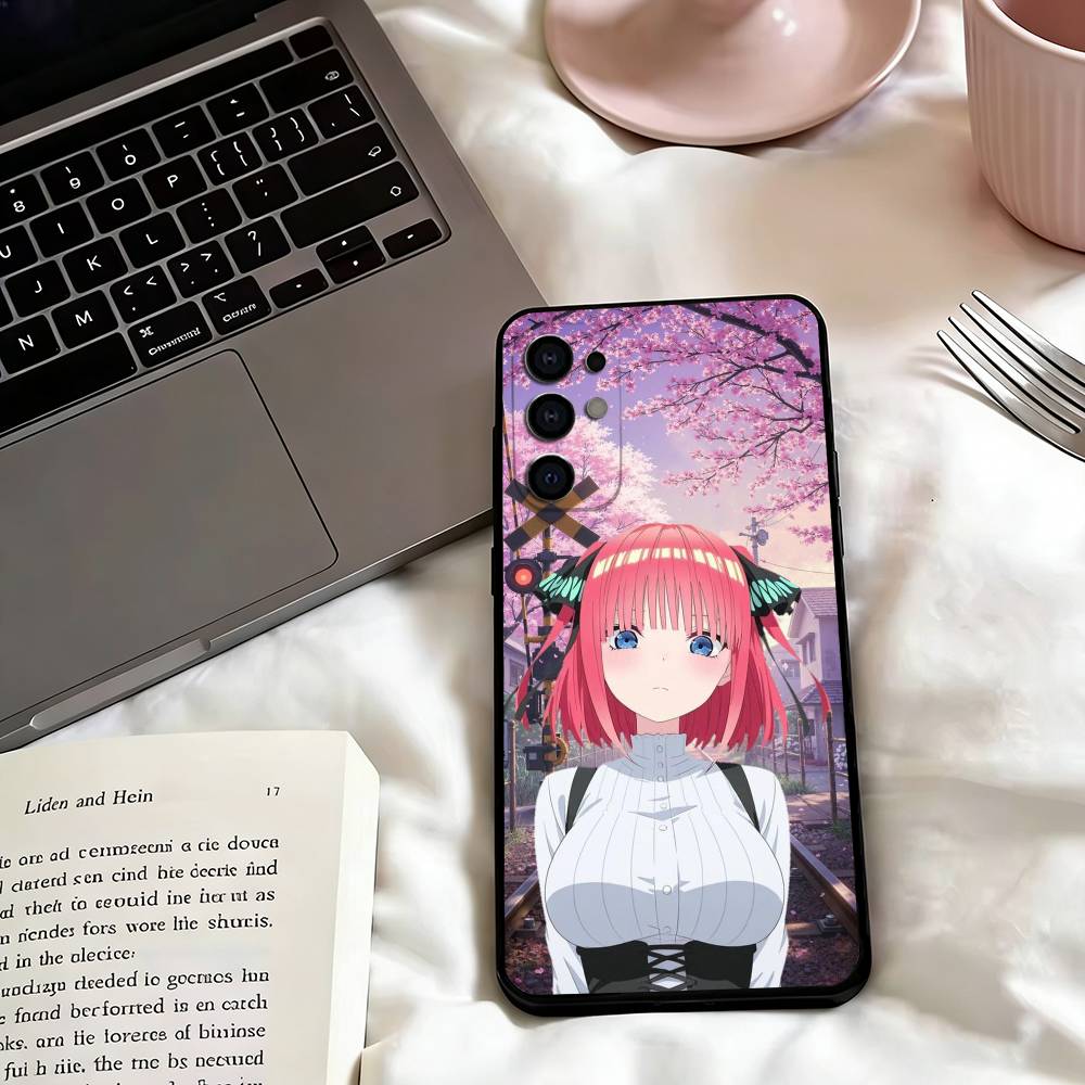 Nino Anime N-Nakano Phone Case For Samsung S25,S24,S21,S22,S23,S30,Ultra,S20,Plus,Fe,Soft Silicone Black Cover