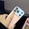 Color Block Instant Lens Case for iPhone 16 Pro Max & Apple 17, Liquid Silicone Matte for iPhone 14/15