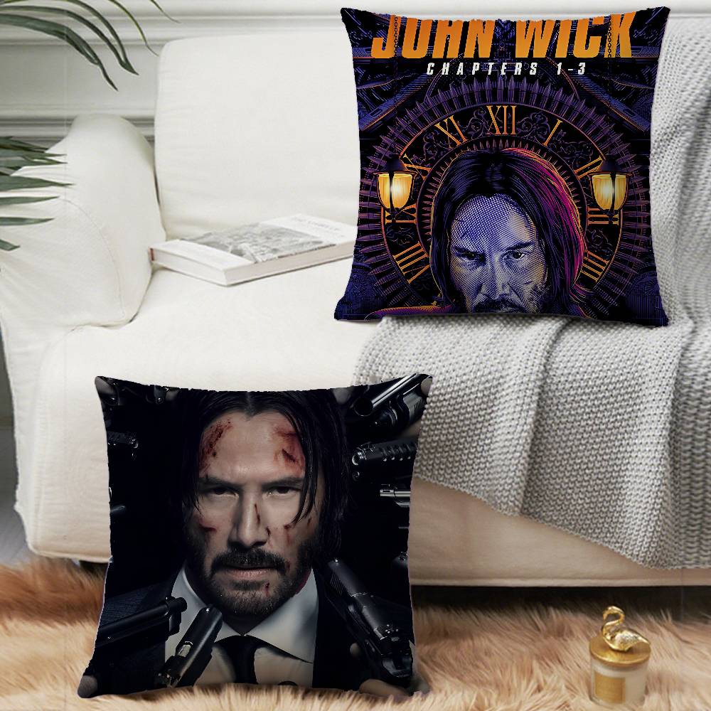John Wick Pillow Case Square Pillow Bedroom Sofa Leisure Comfort Cushion Car Living Room Home Decoration
