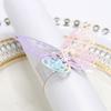 50Pcs Butterfly Napkin Rings Wedding Birthday Christmas Home Dinner Table Decoration Napkin Rings Holders Party Supplies Favors